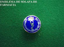 Condecoraciones Celada emblema solapa farmacia 