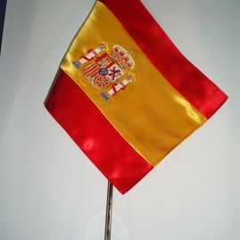 Bandera pequeña de España para mesa