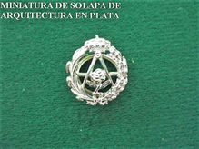 Condecoraciones Celada emblema solapa arquitectura plata 