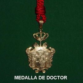 Condecoraciones Celada medalla de doctor