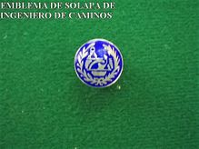 Condecoraciones Celada emblema solapa ingeniero de caminos 